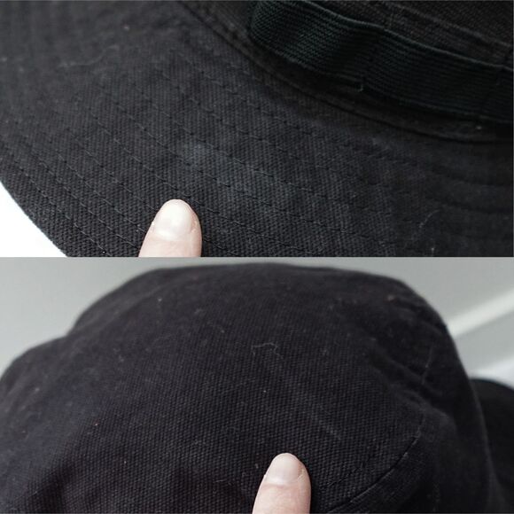 NWT Kangol Black & White Utility Cords Jungle Hat w/ Adjustable Chin Strap main image 5